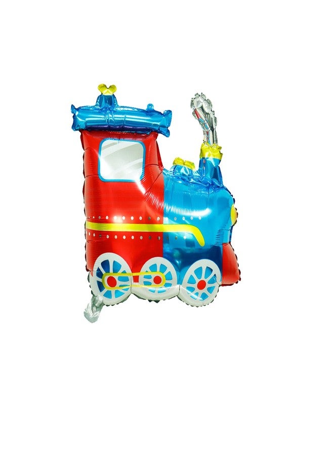 CSTYWC 7PCS Train Birthday Mylar Balloon Set Train Foil Balloons 18inch Star Foil Balloons for Train Themed Birthday Party Decorations Supplies - Image 3
